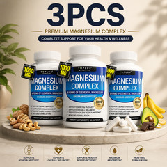 3PCS Toplux Nutrition Magnesium Complex Supplement for Muscle Recovery Energy