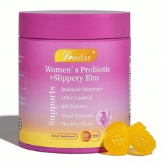 LEEFAR Her Juicy Feminine Probiotics Gummies- All in One Solution with Slippery