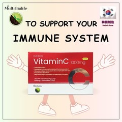 Multi Biolife Vitamin C 1000mg 200 Tablets Immune Support Antioxidant 1 Tablet
