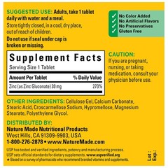 Nature Made Zinc 30 mg, Supplements for Men & 100 Count (Pack of 1)