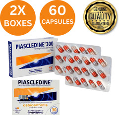 2x 30 Caps Piascledine 300mg Anti-rheumatic Osteoarthritis Joint-pains Hip Knee