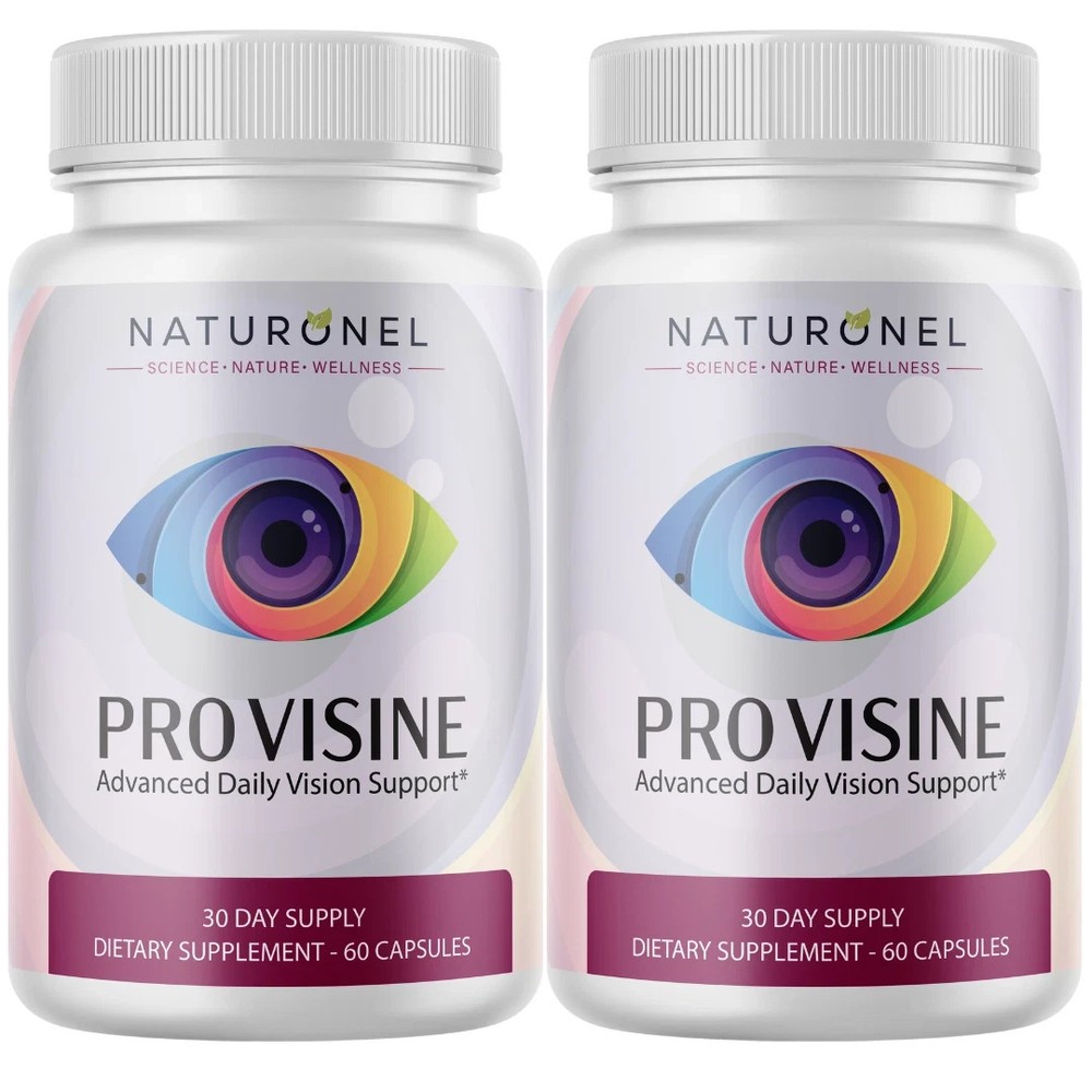 Provisine Daily Vision Support Supplement, Eye Health Formula 60 Caps Pack Of 2