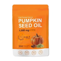 Pumpkin Seed Oil includes Saw Palmetto 300 Softgels – 1000 mg Herbal Supplement