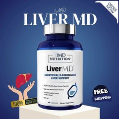 1MD Nutrition LiverMD – Liver Support Supplement | Siliphos Milk Thistle Extract