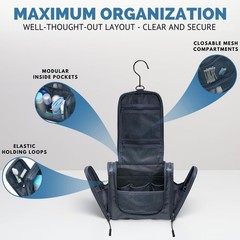 Travel Toiletry Bag for Women and Men – Hanging Toiletry Bag for Men & Women …