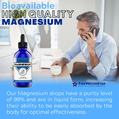 Liquid Magnesium – Easy Liquid Drops – 4oz – 120 Servings – Magnesium Citrate