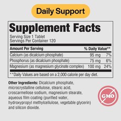 PureFormulas Magnesium Glycinate 100 mg Daily Support 120 Count (Pack of 1)