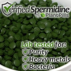 500 grams PlantPills Whole Food Spermidine Tablets Lab Verified at 240mg/250g