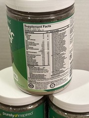 Lot of 3 Organic Greens With Superfood Blend, Unflavored, 10.75 oz Exp 07/2026