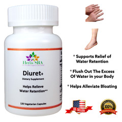 DANDELION, HORSETAIL, HIBISCUS 120 Capsules Supplement Water Away Naturally