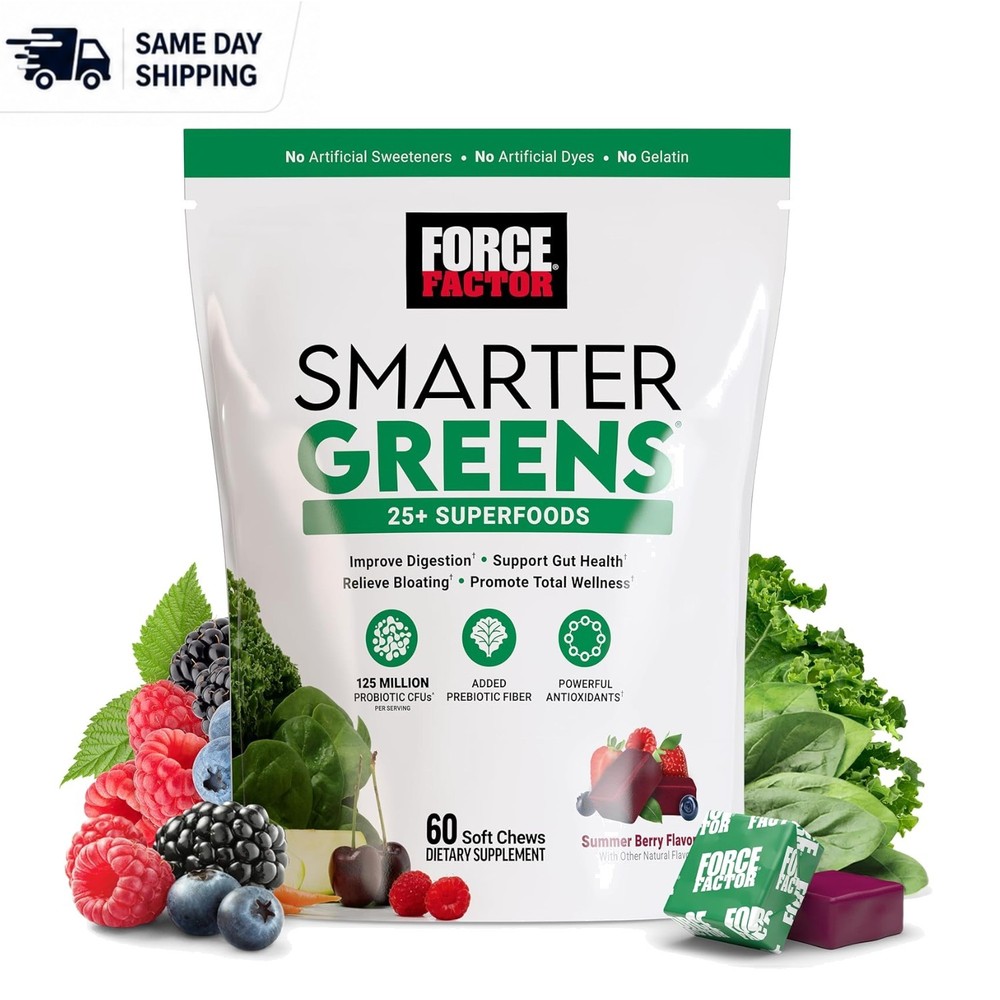 60 Soft Chews of Nutrient-Rich Superfoods for Digestive Wellness – Summer Berry
