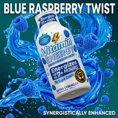 (12 Pack) Vitamin Energy® Hydration+ Blue Rasp. Energy Shots, Clinically Proven