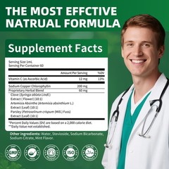 Liquid Chlorophyll Drops Cleanse &Support Immune System & Energy Natural