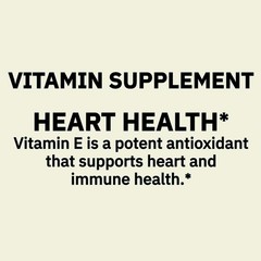 Vitamin E 180 Mg Softgels, 100 Count