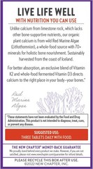 New Chapter – Bone Strength Plant Calcium – 60 Ct exp 5/27