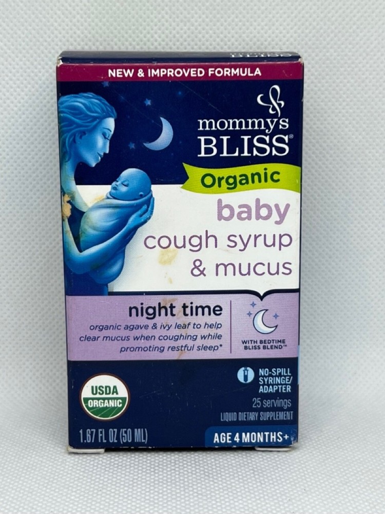 Mommy’s Bliss Organic Baby Cough Syrup & Mucus Relief Night Time 1.67 fl oz
