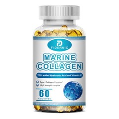 FIDERNIC Marine Collagen Hyaluronic Acid Vitamin C 60 Capsules