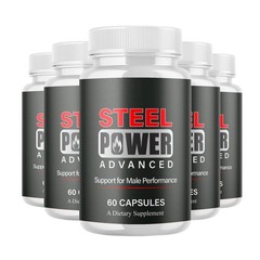 5-Pack Steel Power Capsules – SteelPower Daily Male Health Support – 300 Caps