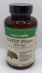 NatureWise 5-HTP 200mg, Vegan 5 HTP Plus Supplement. EXP : 4/27 FREE SHIPPING