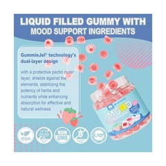 Ashwagandha Saffron Happy Calm Relax Gummies w/Omega 3 for Mood… FAST USA SHIP