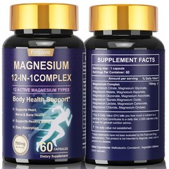 3x Magnesium Complex, Natural Anti Anxiety, Stress Relief Supplement 700mg 180ct