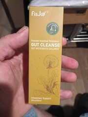 FisJoy Gut Cleanse Drops 2oz/60ml Gut Microbiota Balance Exp 10/26