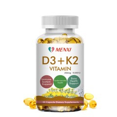Vitamin D3 10,000IU and K2 MK-7 – 60/120PCS Capsules – Immune Support