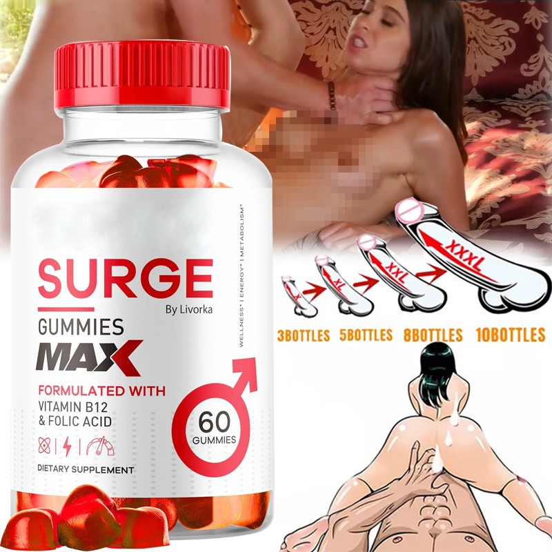 Vital Surge Male Gummies Maximum Strength Vital Surge Advanced Formula 60 Count