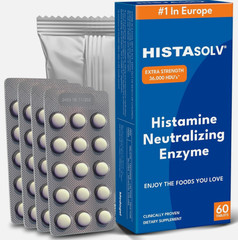 Histasolv Extra Strength DAO Enzyme Supplement for Histamine Food Intolerance –