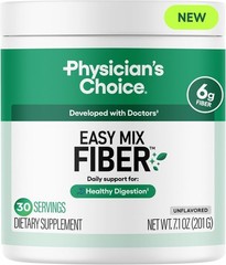 Physician’s CHOICE Easy Mix Fiber for Digestive Health & Regularity – No Grit