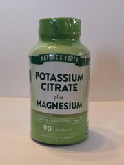 Nature’s Truth Potassium Citrate + Magnesium Supplement 90 Capsules 11/2026+