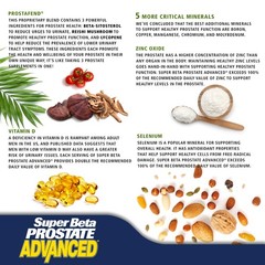SUPER BETA PROSTATE Advanced Chewables Prostate Support Supplement for Men’s…