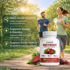 Capsules 1300mg, Lemeli Beet Extract 60Capsules Supplement Root Lemeli Beetroot