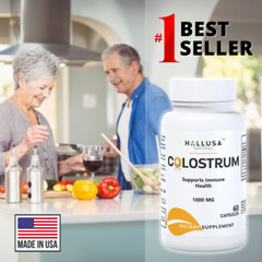 COLOSTRUM BOVINE 1000 mg- Immune System Support – Gut Health – 60 Caps