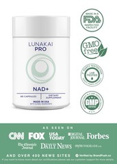 Lunakai PRO USA Made Dual-Pathway NAD+ Formula with NR & Resveratrol – Natural N