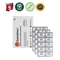 5 Pack Zans.kar Bone Health Tablets 150 Count
