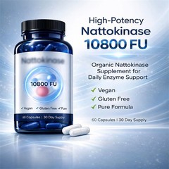 Nattokinase Supplement – 10800 FU 60 Capsules Per Serving Heart stream