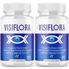 (2 Pack) Visiflora Pills Advanced Vision Support Supplement Visi Flora 120 Caps