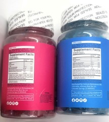 BEARVANA Gummies Top Support & Peach Gains 60 Gummies Each Combo 2 Pack NEW!