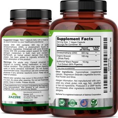 Zazzee DIM 300 mg Per Capsule, 60 Count, Plus 10 mg BioPerine, Estrogen Balance
