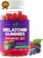 Melatonin 20Mg Gummies for Adults (120 Count) Maximum Strength Sleep Aid