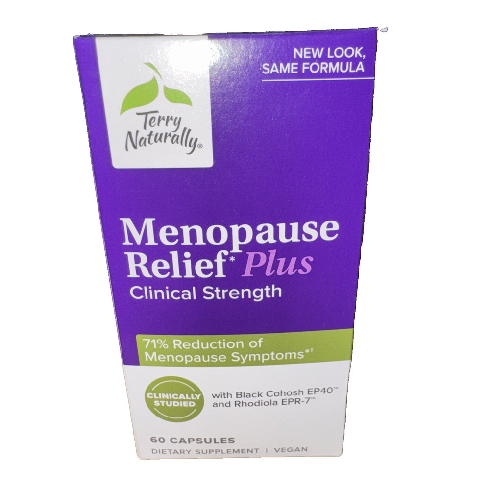 Terry Naturally Menopause Relief Plus Menopause Symptom 60 Vegan Capsules 5/28