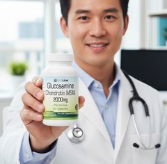 Glucosamine Chondroitin MSM Caps : Triple Strength Joint Support 2000mg”