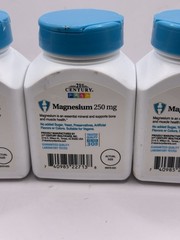 3 Pack Magnesium with Calcium 250mg 330 Tablet (3×110) Bone Muscle Nerve Non-GMO
