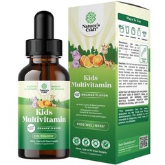 Natures Craft Liquid Multivitamin for Kids Immunity Support – Yummy Toddler S…