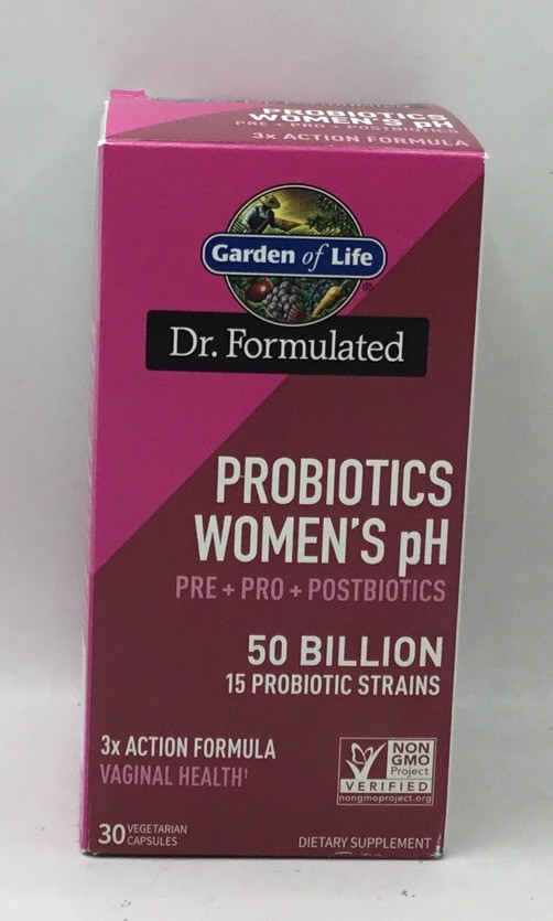 Garden Of Life Dr Formulated Probiotics Women’s pH 50 Billion 30 Caps EXP 2/26