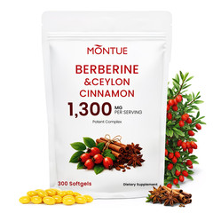 Ceylon Cinnamon Berberine Blood Sugar Balance Insulin Support 300 Softgels