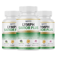 Lymph Savior Plus Immune & Lymphatic Support Supplement -60 Capsules | 3 Bottles