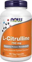 NOW Foods L-Citrulline 750 mg 180 Capsules