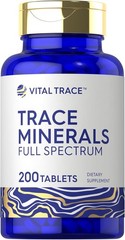 Trace Minerals 200 Tablets Full Spectrum Supplement Non-Gmo & Gluten Free Comple